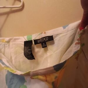 Kasper Multicolor Floral Skirt